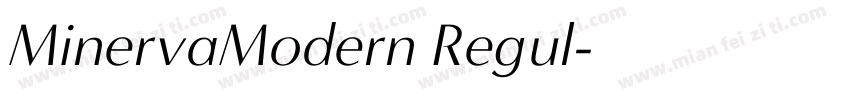 MinervaModern Regul字体转换
